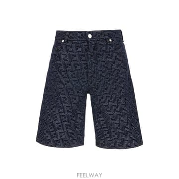 26SS Fendi 코튼 bermuda 숏츠 FLP369AUX4F0BUZ TP578085170