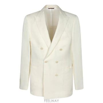 | Other Brand | 26FW Canali In ��ũ �� linen  Double breasted  Peak lapels  Cov26FW Canali In ��ũ �� linen  Double breasted  Peak la