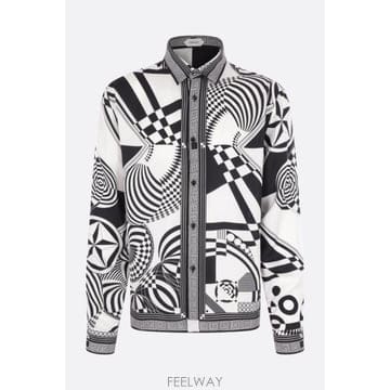 Versace [E32]������ü 10245201A192685B040 ���� ���� ���� VERSACE twill shirt w[E32]������ü 10245201A192685B040 ���� ���� ���� VERSA