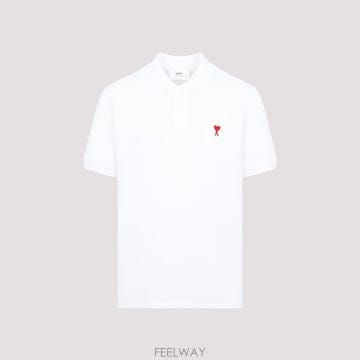Ami [D14]�ƹ� 33959100 WHITE ���� ���� ī��Ƽ ���ɼ��� ���� Ami Paris Polo Shir[D14]�ƹ� 33959100 WHITE ���� ���� ī��Ƽ ���ɼ��� ��