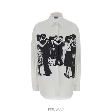 Moschino [X45]��Ű�� 262D02275436 1001 ���� ���� ���� ����콺 White stretch popl[X45]��Ű�� 262D02275436 1001 ���� ���� ���� �����