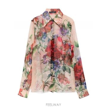 Dolce&Gabbana 25FW ��ü�ذ��ٳ� �� ������ ��ũ ���� With Floral ����Ʈ F5R64TIS1Y7H25PR TP525FW ��ü�ذ��ٳ� �� ������ ��ũ ���� With Floral ����