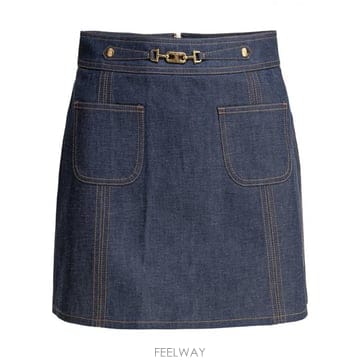 셀린느 데님 미니 스커트