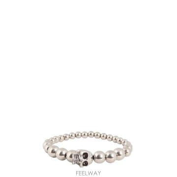 (해외배송) Alexander McQueen Alexander McQueen 스컬 비즈 장식 브레이슬릿 55