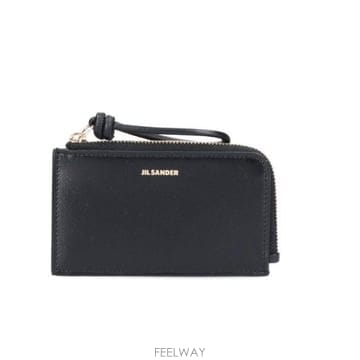 (해외배송) 질샌더 Jil Sander 로고 엠보싱 지퍼 카드홀더 J07UI0003P4841