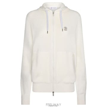 26 FW 브루넬로 쿠치넬리 리브드 지퍼 후드티 C2723 M29200416G