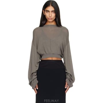 Rick Owens 26 FW �������� �׷��� Ÿ�� ũ�� Ʃ�� �ĵ�Ƽ 262232F09700426 FW �������� �׷��� Ÿ�� ũ�� Ʃ�� �ĵ�Ƽ 262232F097