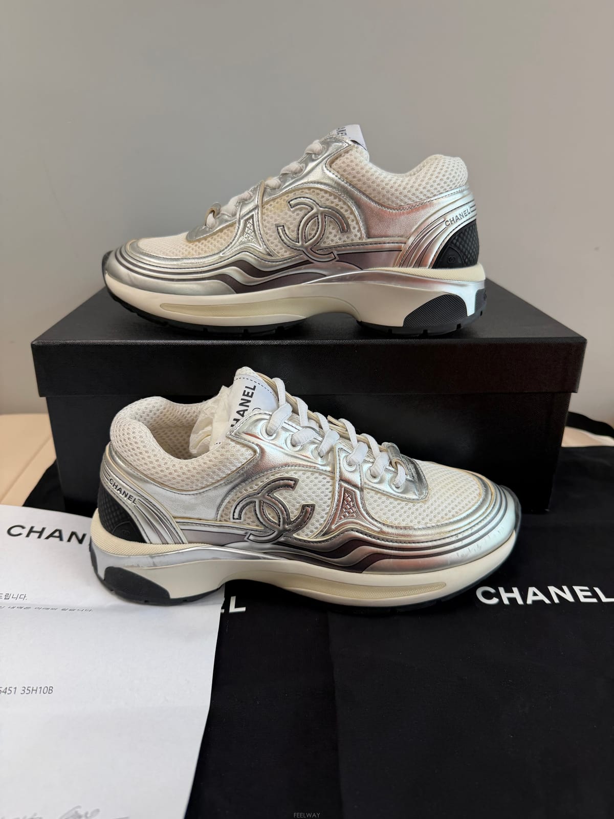CHANEL [Ʈ����] 35.5/225)���� cc�ΰ� ���Ľ� ����Ŀ��[Ʈ����] 35.5/225)���� cc�ΰ� ���Ľ� ����Ŀ��