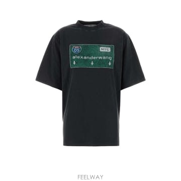 Alexander Wang [X45]�˷������ UCC4261942 011 ���� Ƽ���� �μҸ� ž ���� Black cotton overs[X45]�˷������ UCC4261942 011 ���� Ƽ���� �μҸ� ž 