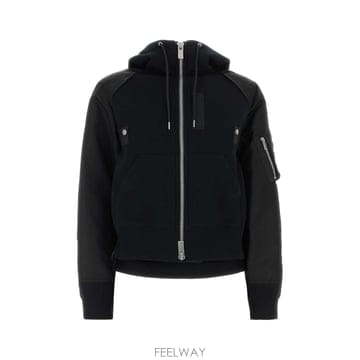 Sacai [X45]��ī�� 2608680 001 ���� ����Ʈ���� ������ �ĵ� �������� Two tone jersey an[X45]��ī�� 2608680 001 ���� ����Ʈ���� ������ �ĵ� ��