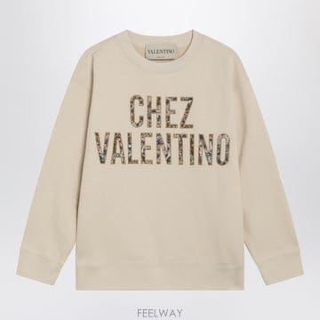 26 S/S 발렌티노 아이보리 코튼 맨투맨 WITH CHEZ VALE B0051924223