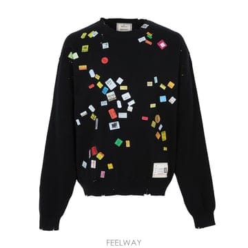 남성 니트 A17SW500 BLACK