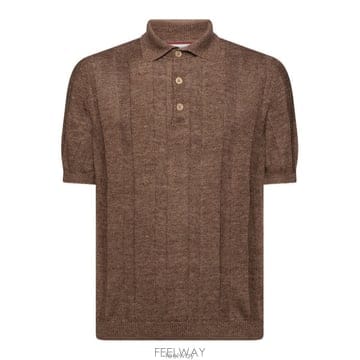 26 FW 브루넬로 쿠치넬리 텍스처드 니트 폴로 셔츠 CN022 M2L707815
