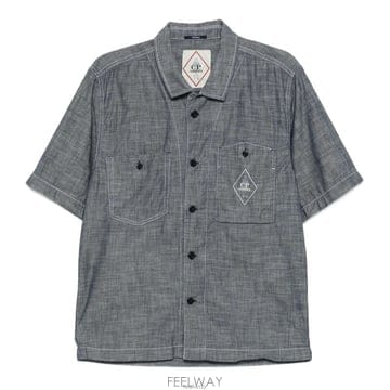 26SS 씨피컴퍼니 샴브레이 남성 반팔 셔츠 20CMSH196A 110065W D17