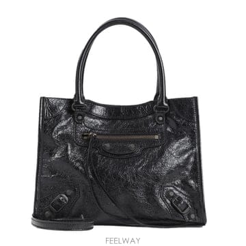 [비엔비명품관] BALENCIAGA 발렌시아가 여성 르 시티 미니 브라스 토트백 크로스백