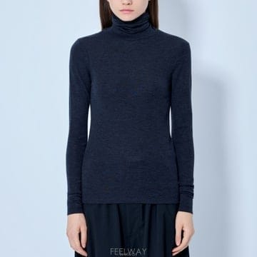 26 FW 로에 ROHE 파인 메리노 울 터틀넥 탑 다크그레이 420 20 236 013