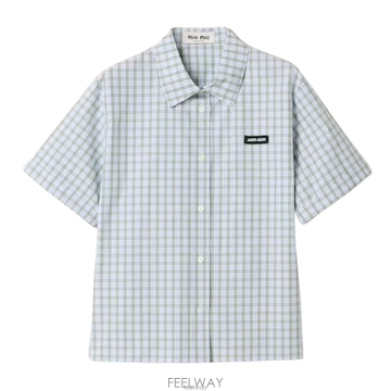 그란데비타 26FW 해외 미우미우 여성 셔츠 MK1959196LF073K