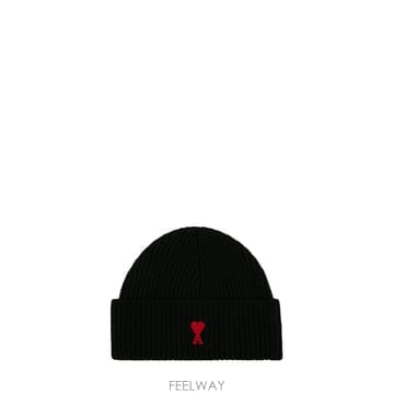 26 F/W 아미 블랙 아미 드 꾀흐 비니 BFUHA116018009 B0022269895