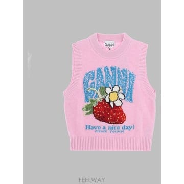 가니 A1180011(울 베스트) 핑크