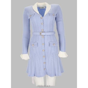 26 F/W 셀프 포트레이트 드레스 PF26-131S-BL_BLUE B0042269949