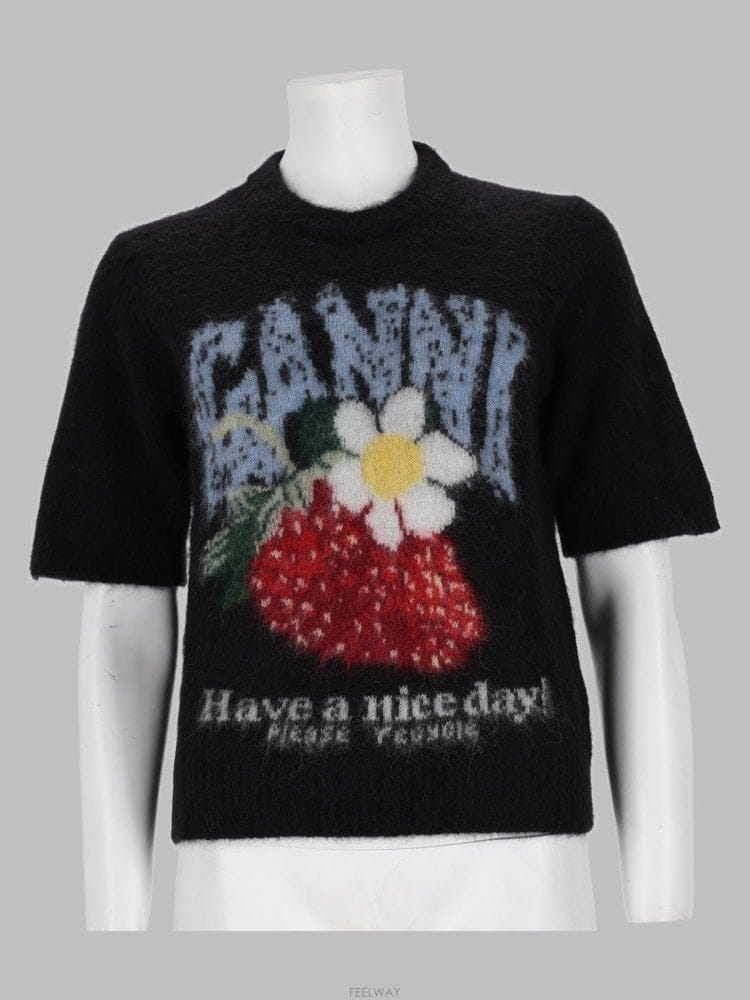 GANNI 26 F/W ���� SHORTSLEEVEDTSHIRTS A1050226 B004227000526 F/W ���� SHORTSLEEVEDTSHIRTS A1050226 B0042270005