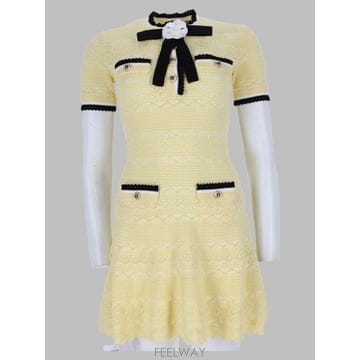 26 F/W 셀프 포트레이트 드레스 PF26-072S-Y_YELLOW B0042270009