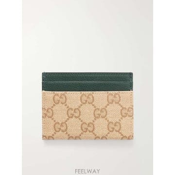 구찌 GUCCI ESSENCE 클래식 레더 코팅캔버스 카드홀더 A0 B0082270212