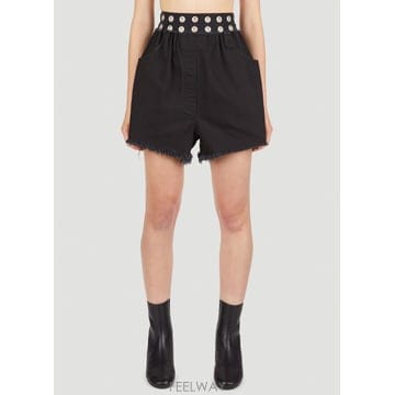 26 FW 라프시몬스 여성 Eyelet Shorts raf0251006blk