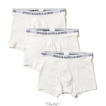 랄프로렌 3팩 스트레치코튼 박서 브리프 블랙