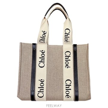 논현 더팩토리 24FW 끌로에 WOODY 우디 미디엄 토트백 하자 세일 2 CHC22AS383I26 91J
