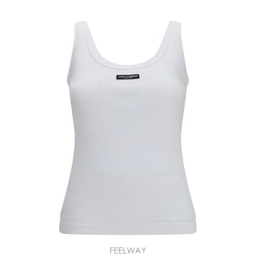 해외 이태리배송 AW26 돌체 앤 가바나 여성 골지 로고 탱크탑 F8W51TFU7AV_W0800