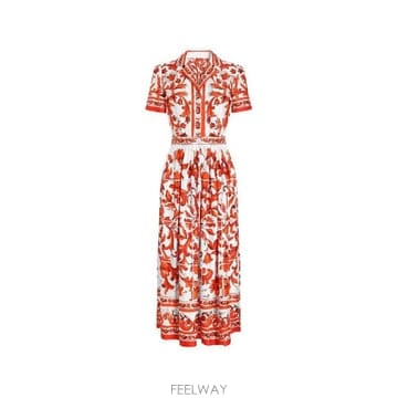 Dolce&Gabbana �׶�����Ÿ �ؿ� ��ü�ذ��ٳ� ���� MAIOLICA PRINT SILK MAXI DRESS F6TVLTGDDR�׶�����Ÿ �ؿ� ��ü�ذ��ٳ� ���� MAIOLICA PRINT SILK 