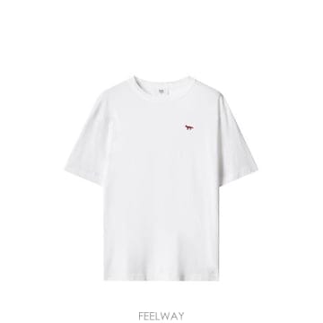Maison Kitsune �׶�����Ÿ �ؿ� ����Ű���� ���� RED PROFILE FOX COTTON Ƽ���� MRMJT00KJ7026P1�׶�����Ÿ �ؿ� ����Ű���� ���� RED PROFILE FOX COTTON