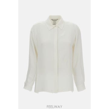 막스마라 크레페 드 신 셔츠 화이트