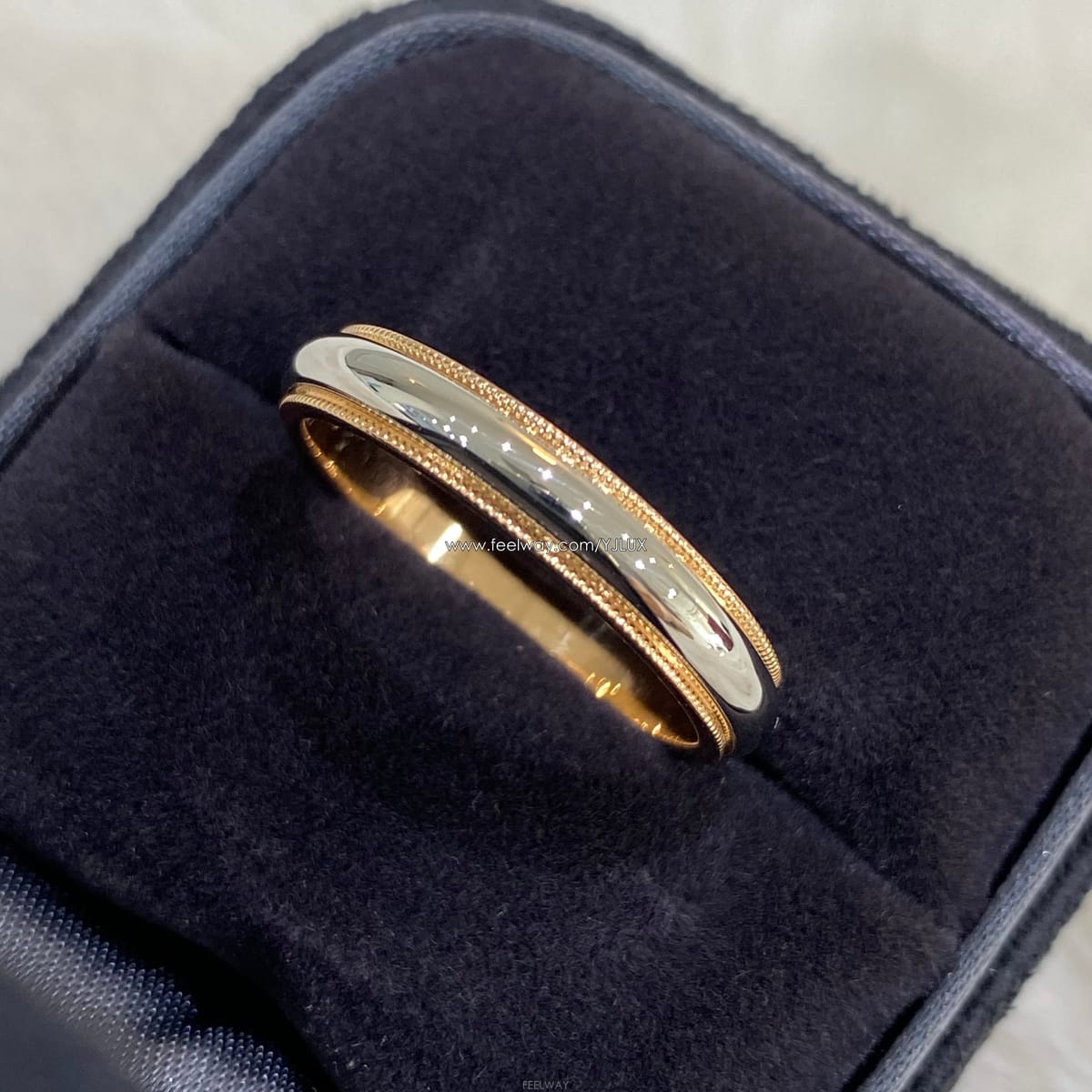 TIFFANY & Co Ƽ�Ĵ� 20 ���Դ� �б׷��� 4mm ������ �÷�Ƽ�� ��帵 ���� Y64996Ƽ�Ĵ� 20 ���Դ� �б׷��� 4mm ������ �÷�Ƽ�� ��帵