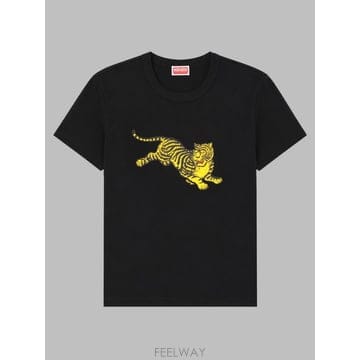 26 F/W 겐조 티셔츠 JUMPING 타이거 FG62TS2784SG B0042270842