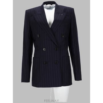 지방시 더블 브레스티드 자켓 다크 네이비