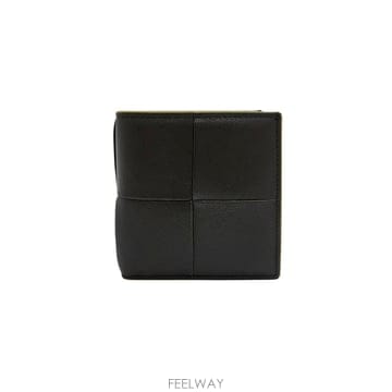 보테가베네타 679847 올리브 레더 인트레치아토 카세트 반지갑