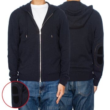 에르메스 캐시미어 지퍼 재킷 마린