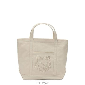 (해외배송) 메종 키츠네 메종 키츠네 폭스 헤드 스몰 토트백 LW05103WW0107