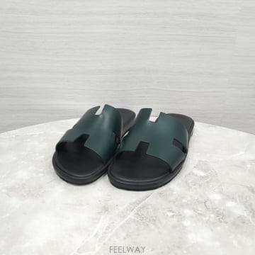 [럭스유] (새상품) 42 / 에르메스 이즈미르 샌들 슬리퍼 그린 H212879ZH