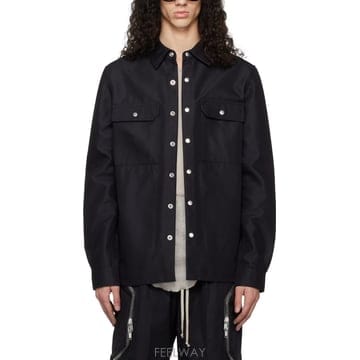 Rick Owens �������� ���� �ڵ�� ��ư �ƿ��� ���� OUTERSHIRT RU01F2729 CDU 09�������� ���� �ڵ�� ��ư �ƿ��� ���� OUTERSHIRT RU01F