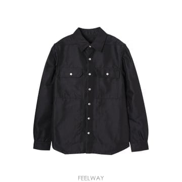 Rick Owens �������� ���� �ڵ�� ��ư �ƿ��� ���� OUTERSHIRT RU01F2729 CDU 09�������� ���� �ڵ�� ��ư �ƿ��� ���� OUTERSHIRT RU01F