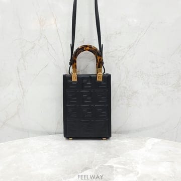 [럭스유] 펜디 블랙 미니 선샤인 FF 쇼퍼백