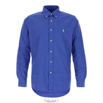 26 FW 폴로 랄프로렌 로고 엠브로이디드 커브드헴 셔츠 512 710805564