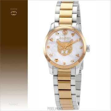 GUCCI ���� ���� �ð� G-Ÿ�Ӹ��� Ĺ YA1265012 �ڰ� ���̾� ���� �޺��Ż ���� 27mm���� ���� �ð� G-Ÿ�Ӹ��� Ĺ YA1265012 �ڰ� ���̾� ��