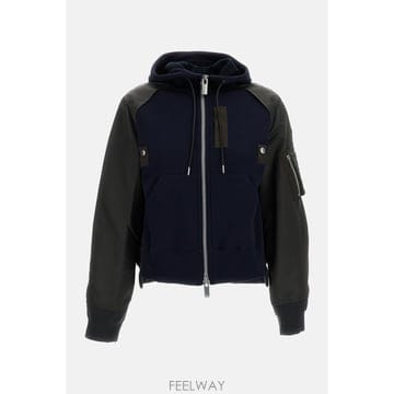 26 F/W 사카이 SPONGE 스웨트 X 나일론 트윌 후드 2608 B0032247201