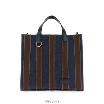 펜디 쇼퍼 스몰 데님 캔버스 7VA648B08U F1X5W B0442274546