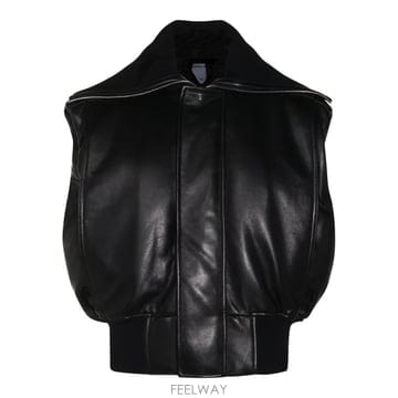 보테가베네타 레더 베스트 Black