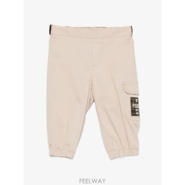 펜디 로고-패치 포켓 트라우저 (KIDS 상품) BMF277AS5Y B0302274893
